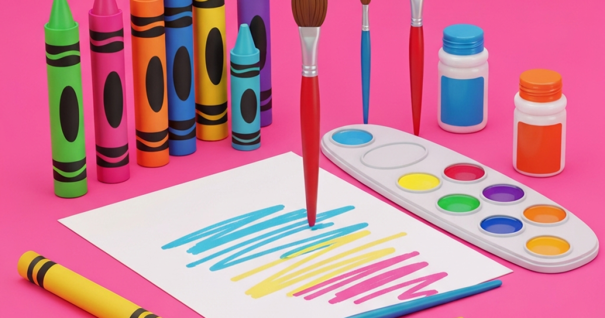 Engagera barn med sportmålarbilder för aktivt lärande