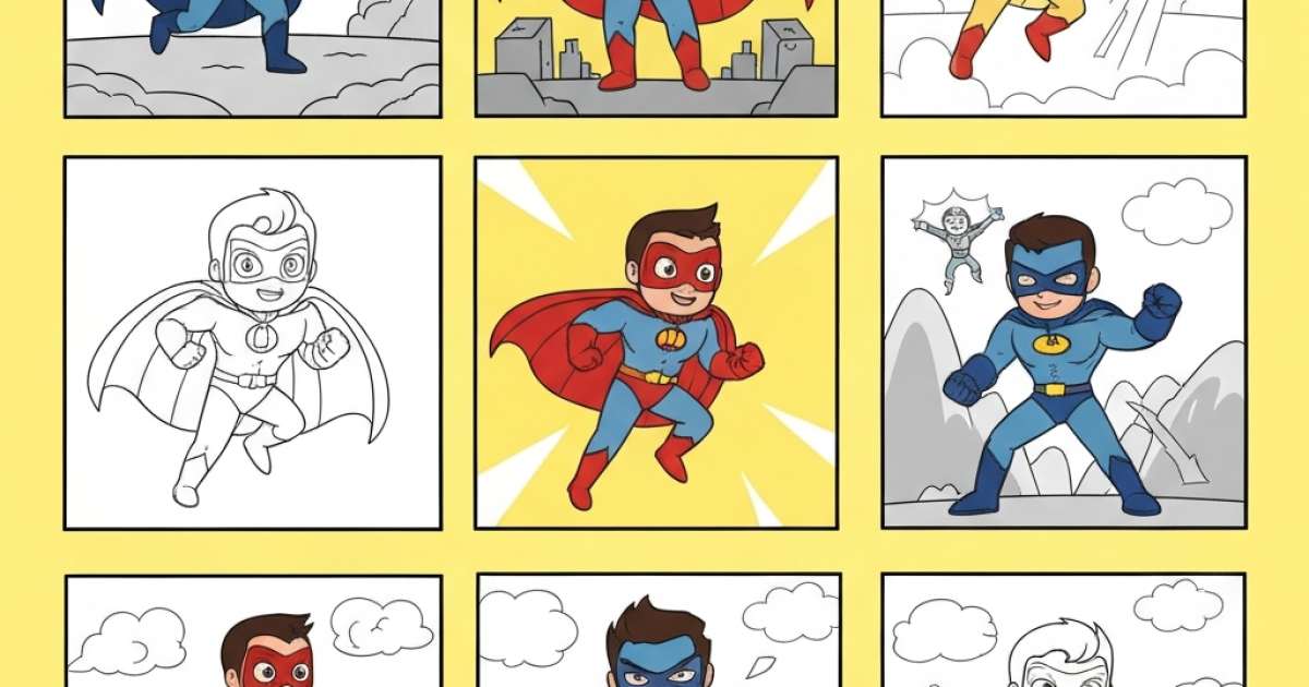 10 best coloring pages for kids who love superheroes