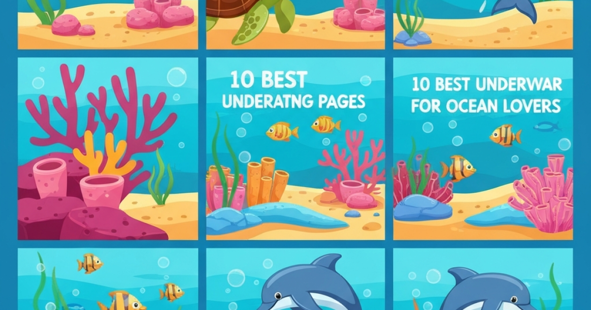 10 best underwater coloring pages for ocean lovers