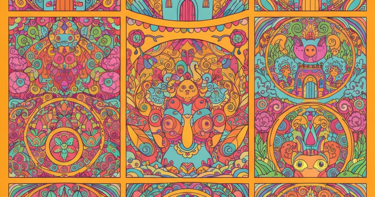 Intricate coloring designs for tweens: fostering creativity and calm