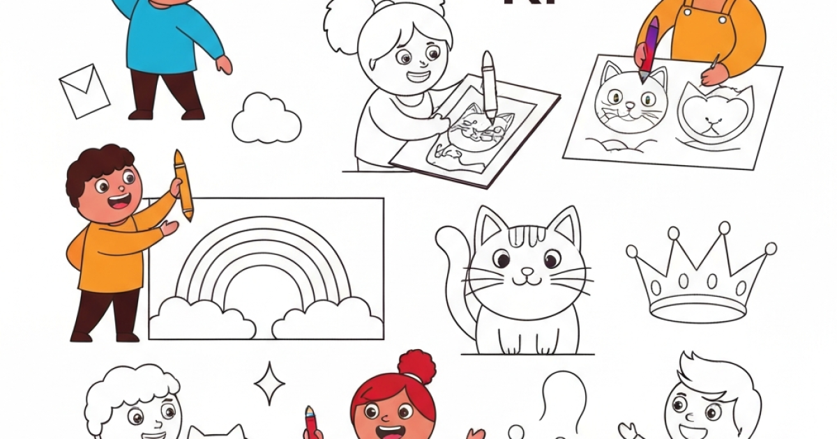 Engaging coloring activities to boost school readiness in kids