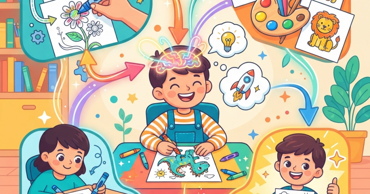 How printable coloring pages support cognitive development in toddlers
