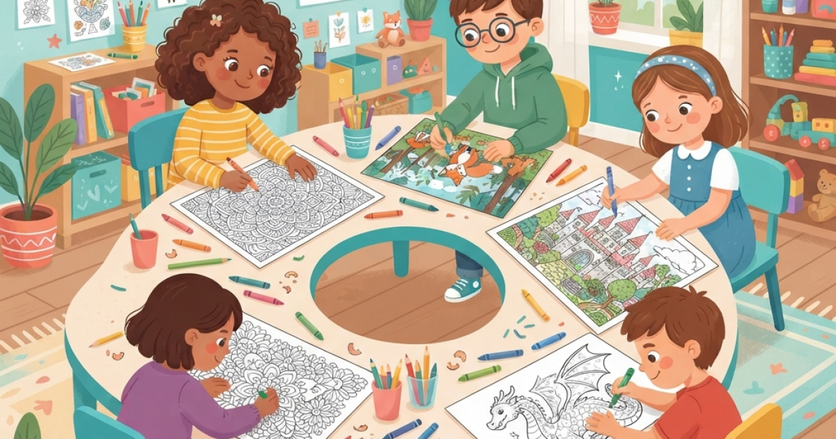 Actividades de colorear que desarrollan la paciencia en los niños