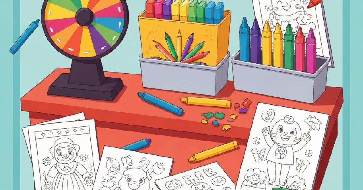 How to create a versatile coloring activity station for kids