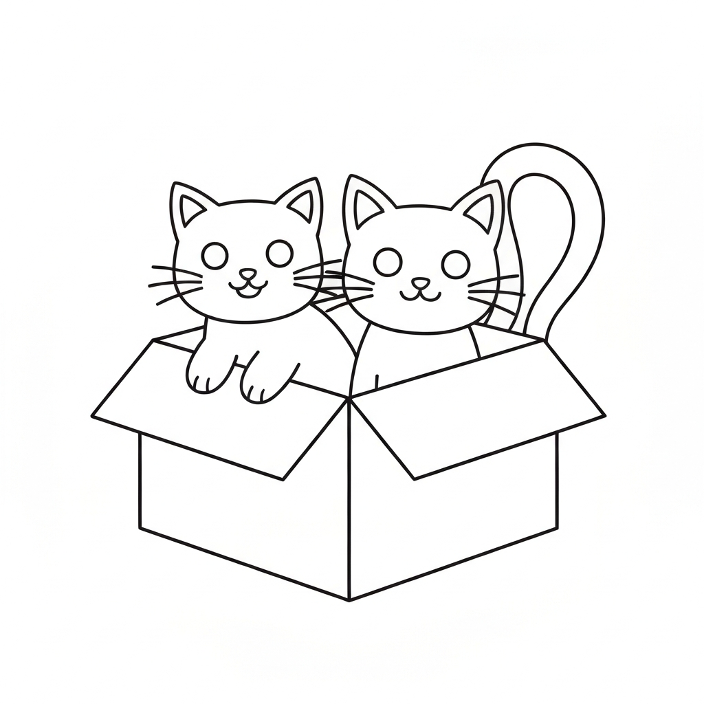 Dwa koty w pudle