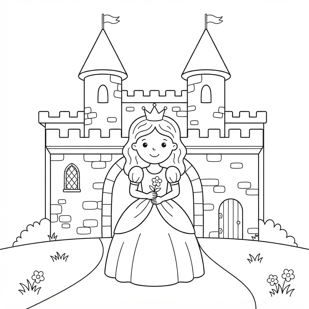 Princesa en un castillo