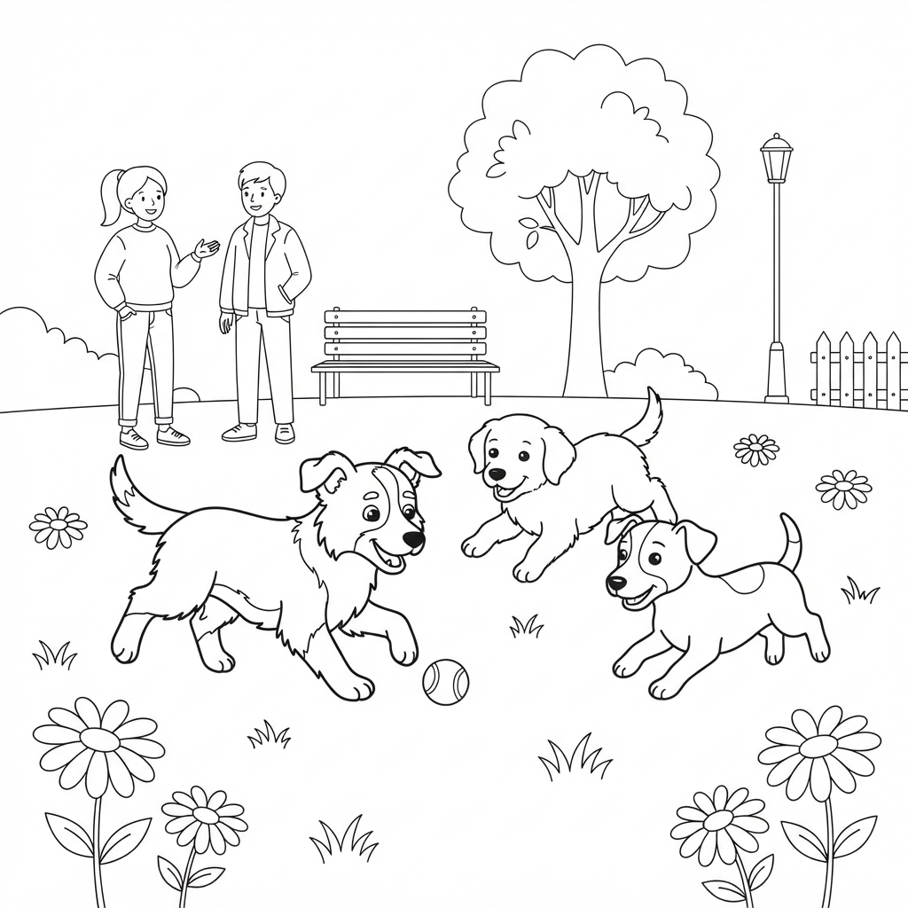 Border-Collie-Welpen beim Spielen