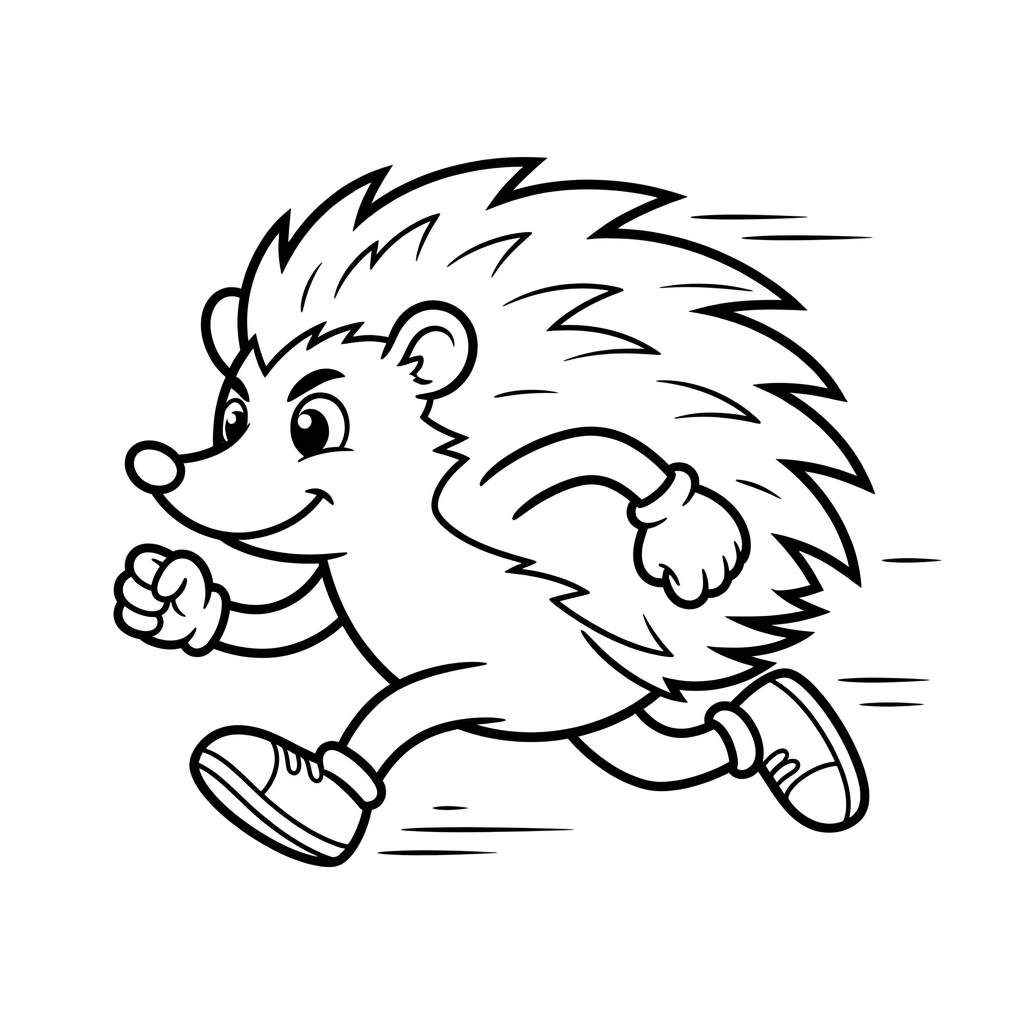 Blue Sonic Running Fast