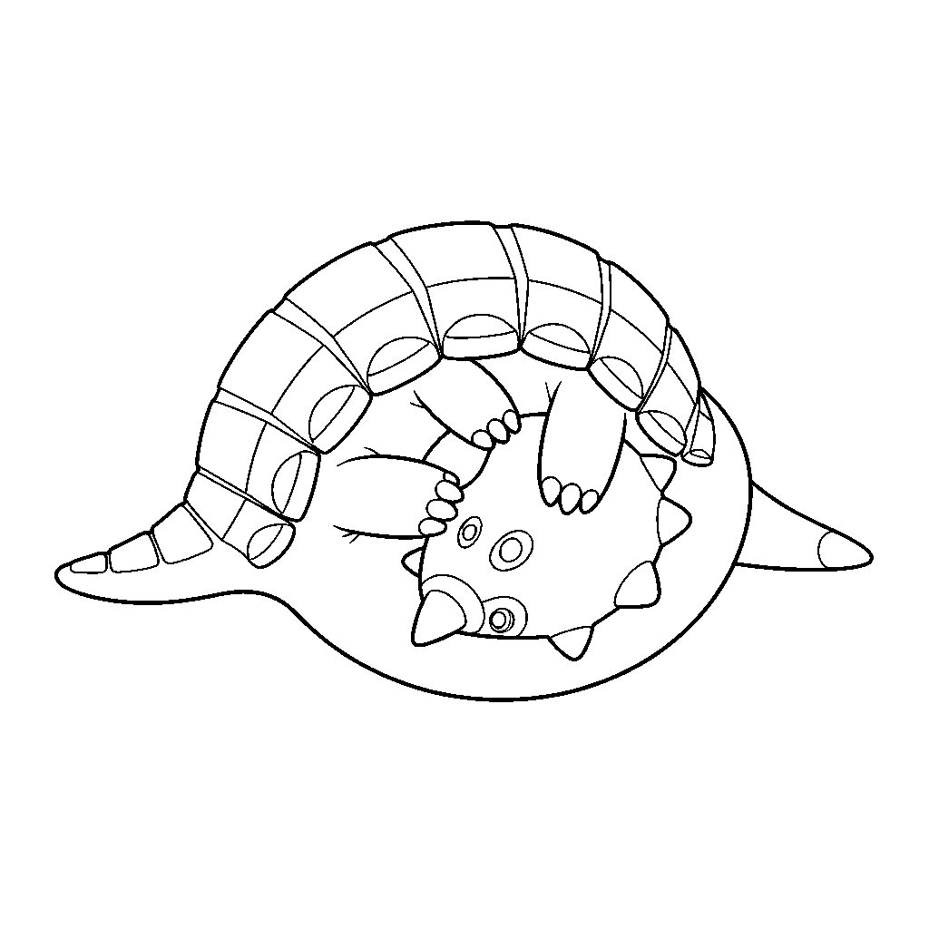 Ankylosaurus Rolled van de Heuvel