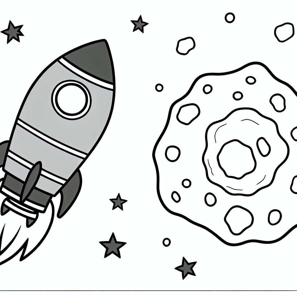 Asteroid Escorting a Rocket