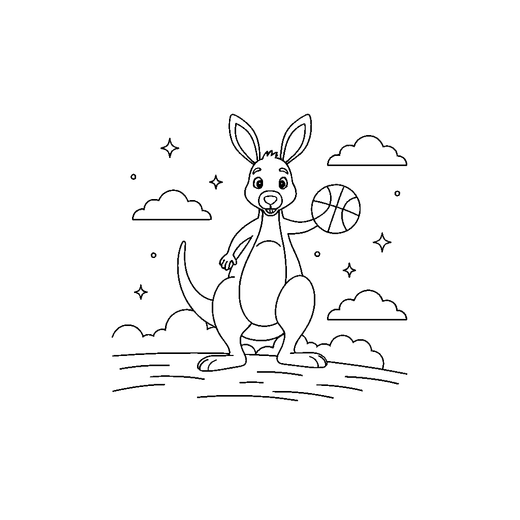 Astro-Kangoeroe Basketbal in Gewichtloosheid