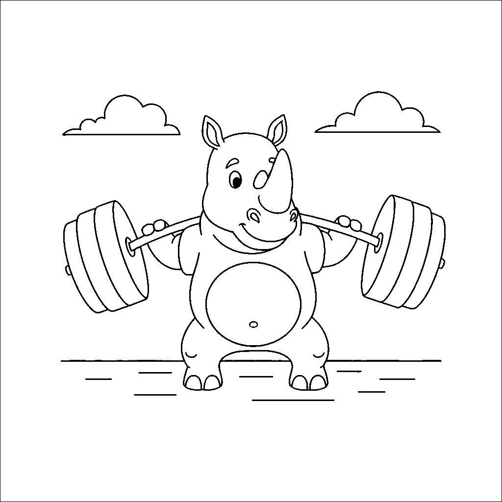 Athletic Rhino Lifting Weights