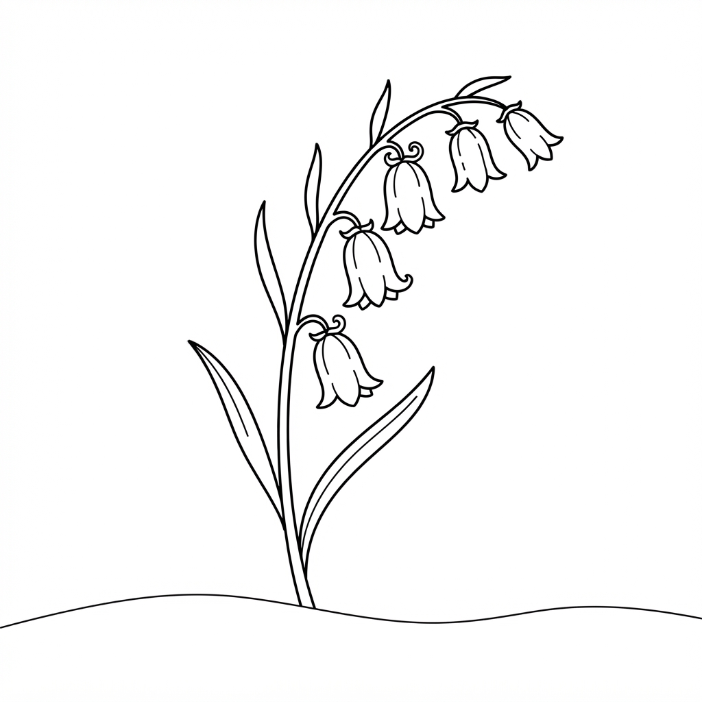 Campanula inclinata nella brezza