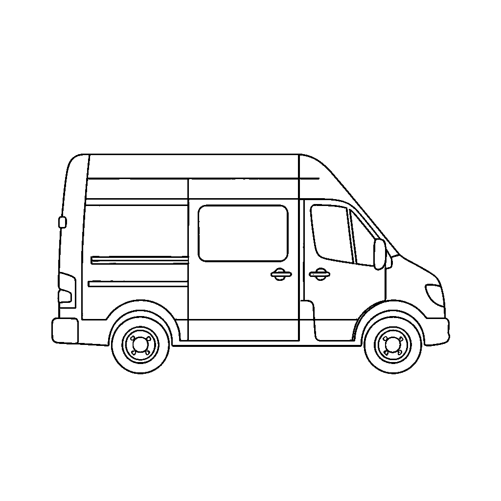 Incantevole Furgone per Consegne al Crepuscolo