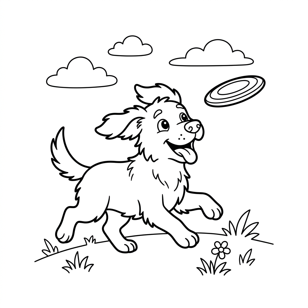 Cane Allegro che Gioca a Riporto