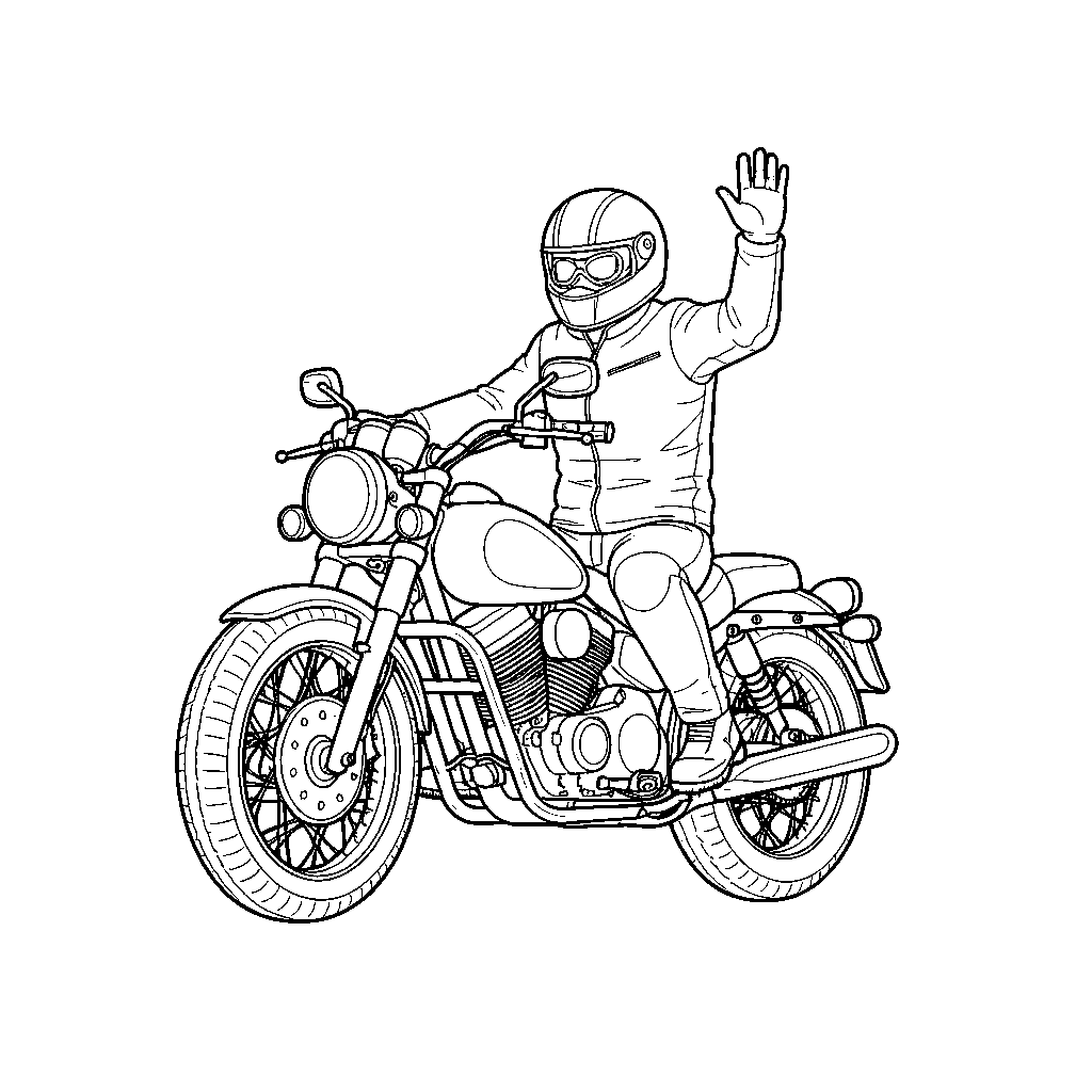 Motocicleta Corajosa em Trilha Montanhosa