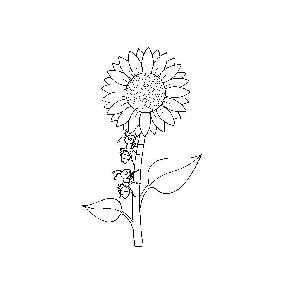 Dainty Ants on Flower Adventure