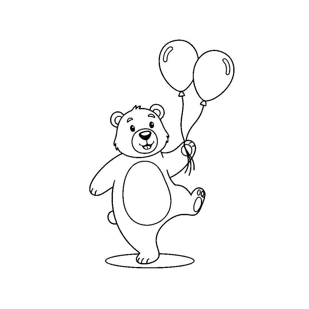 Orso Danzerino con Palloni