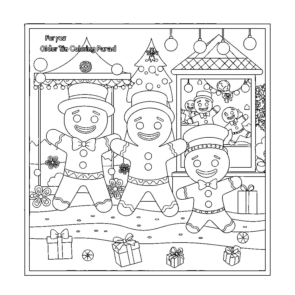 Dancing Gingerbread Men in Parade