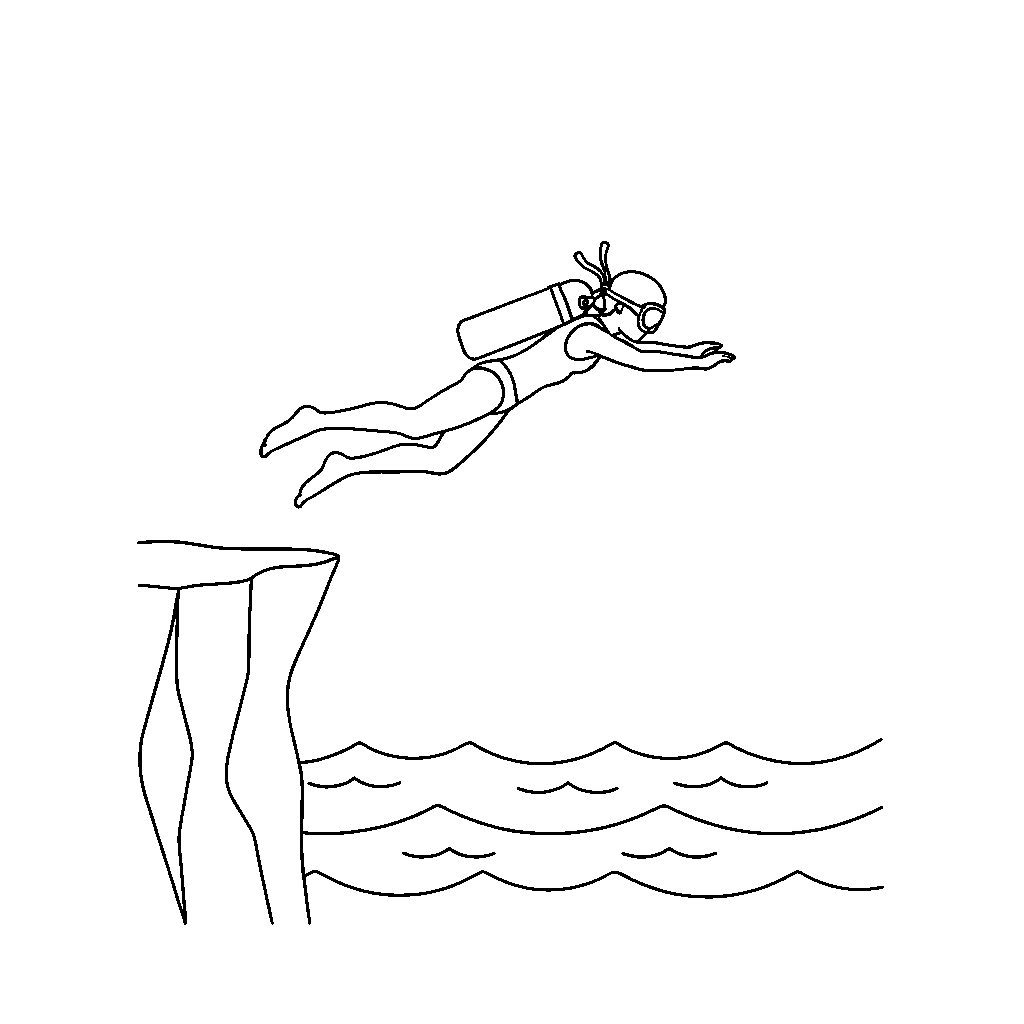 Daring Diver Soaring High