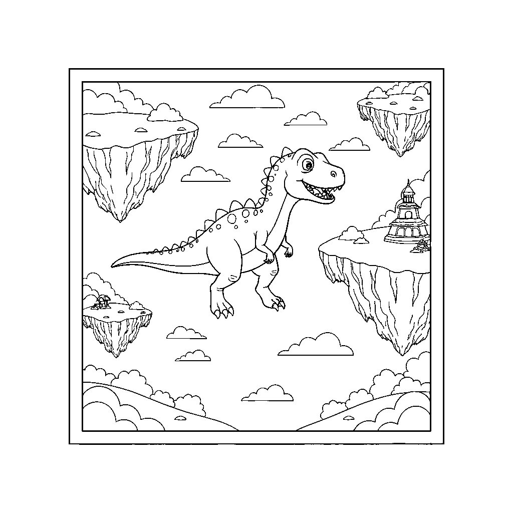 Dimension-Hopping Dinosaur Explorer