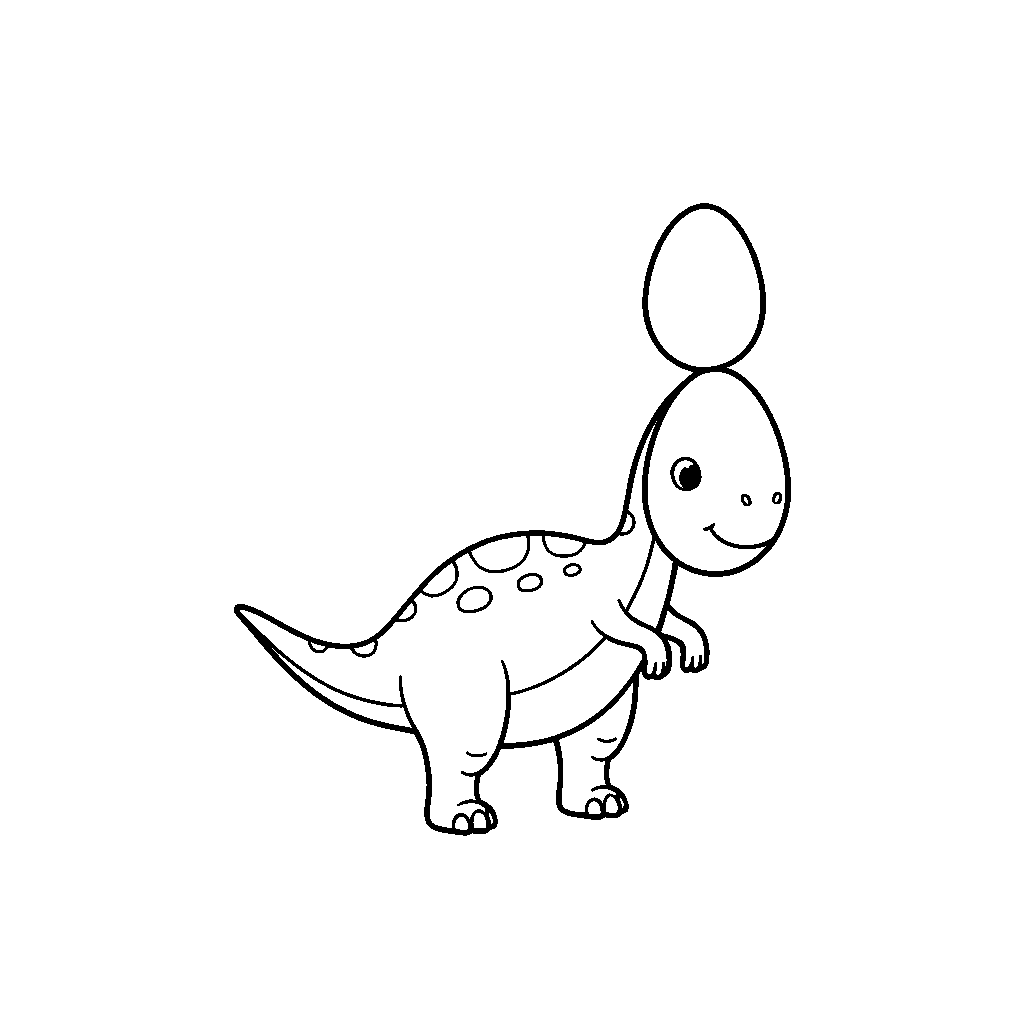 Dino Balansujący na Olbrzymim Jaju