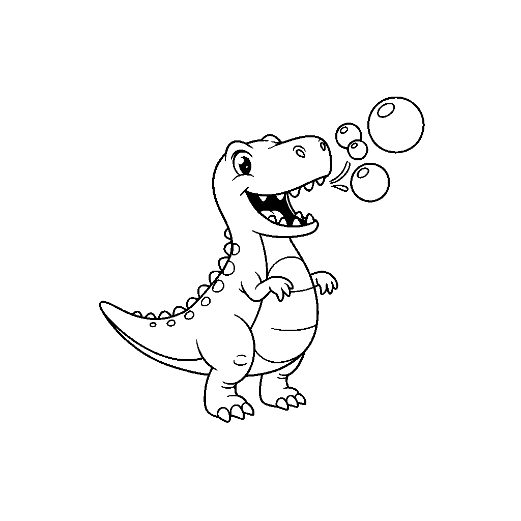 Dino Blåser Stora Bubblor