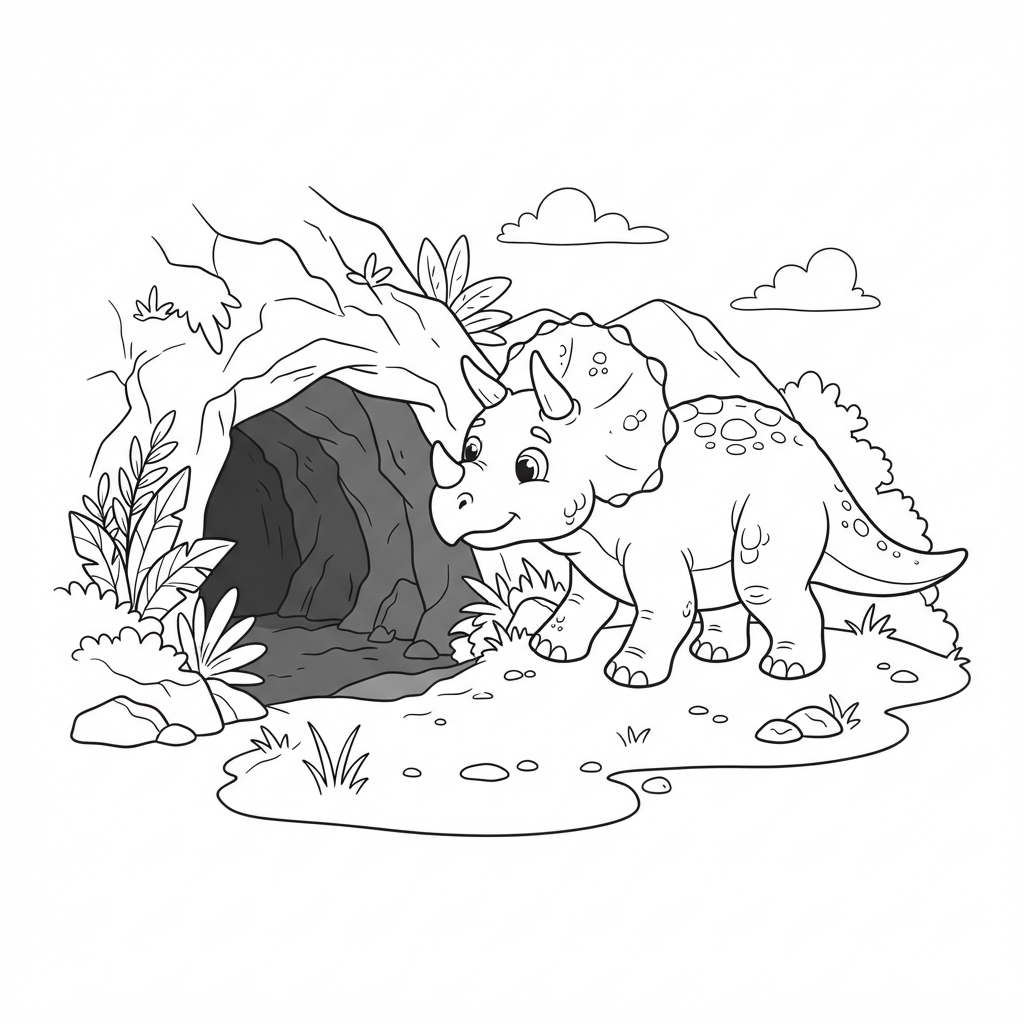 Dino Badający Jaskinię