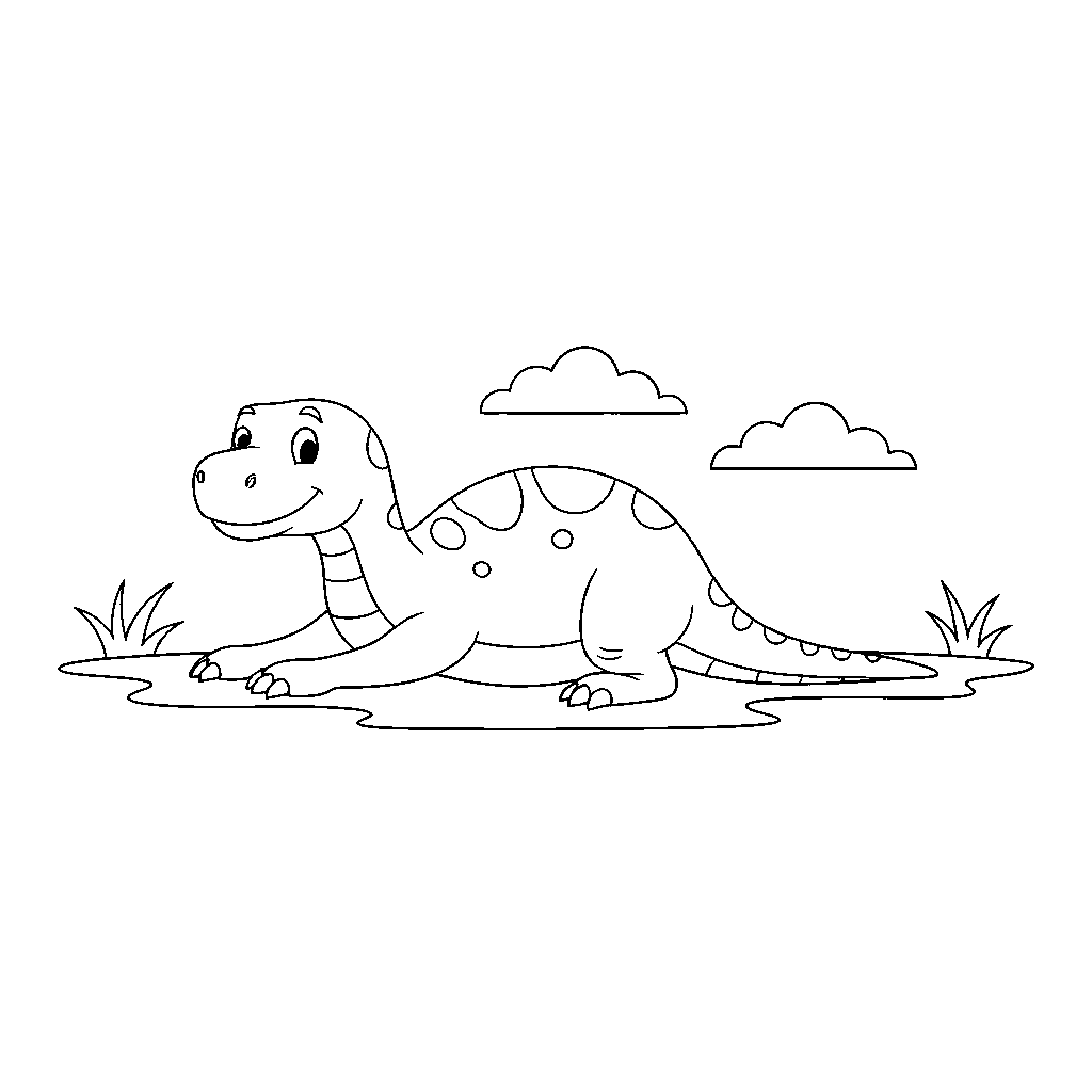 Dino Ćwiczy Pozycję Jogi