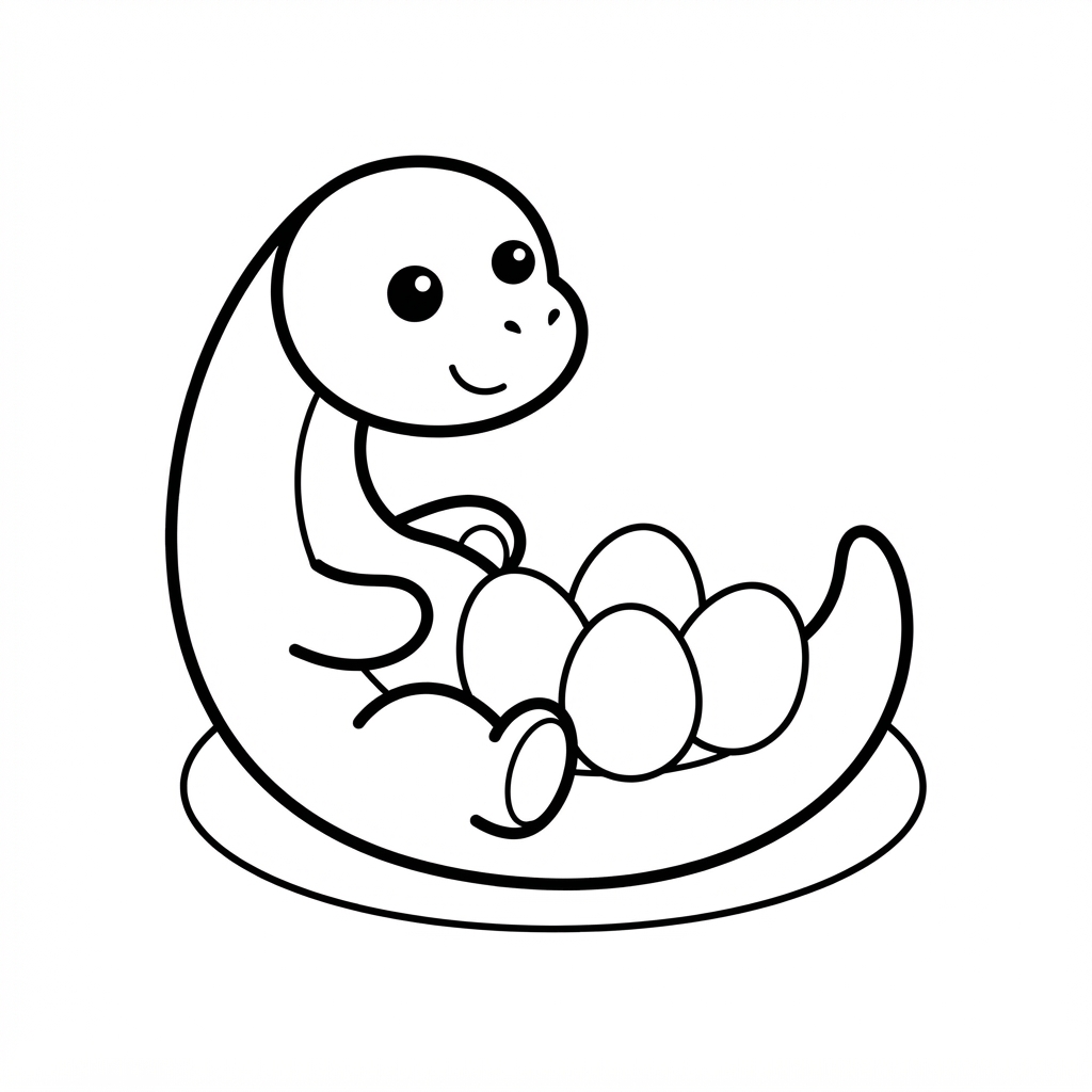 Dinosaurus sedí na hnízdě