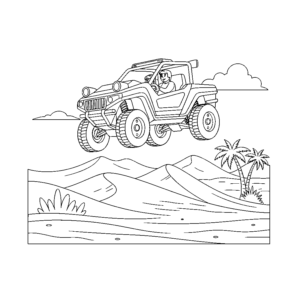 Dune Buggy no Oasis do Deserto