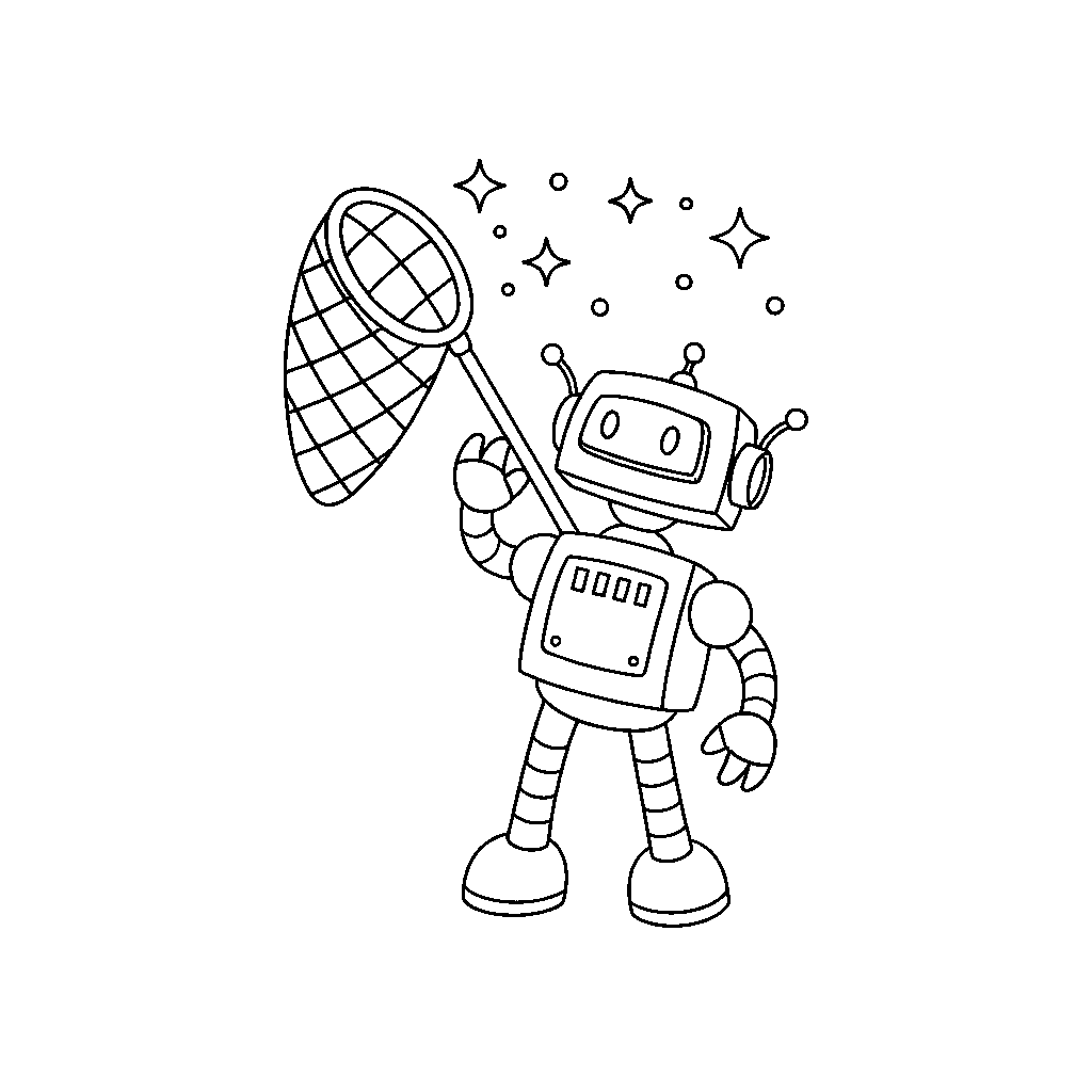 Floating Robot Collecting Stardust