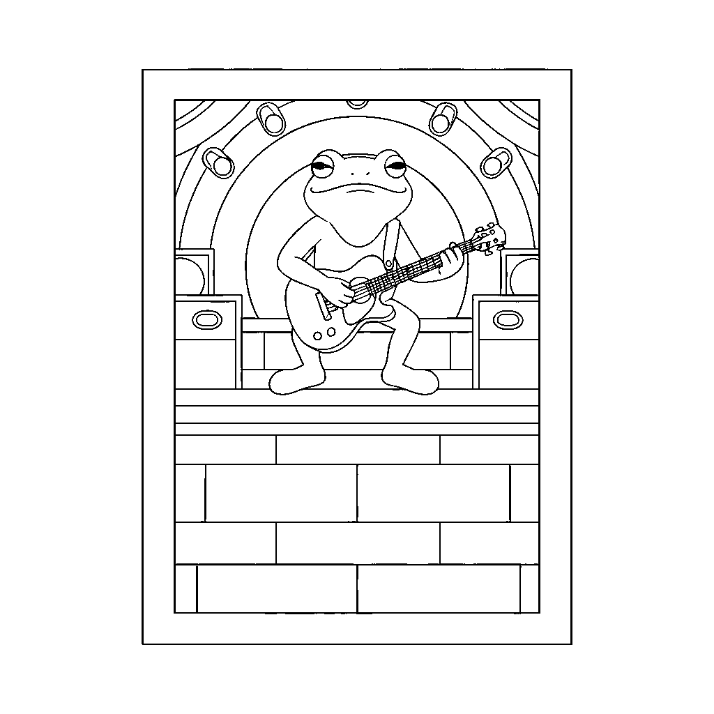 Frog Band Performing on Rooftop