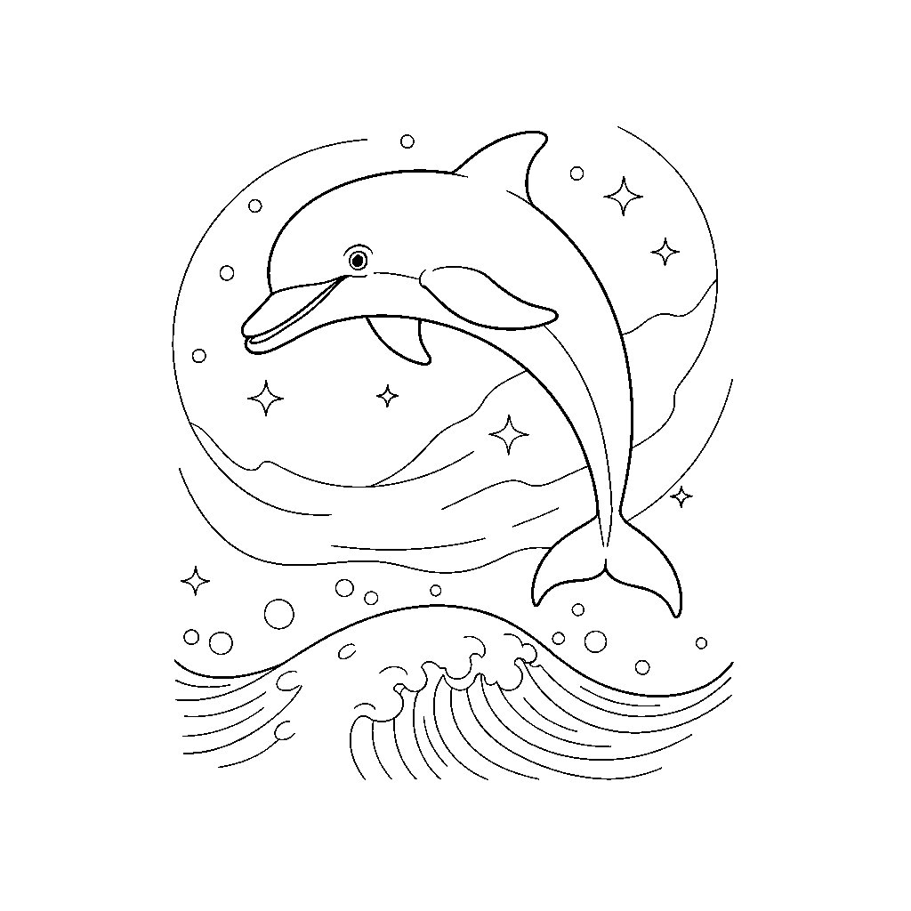 Galactic Dolphin Surfing on Asteroid