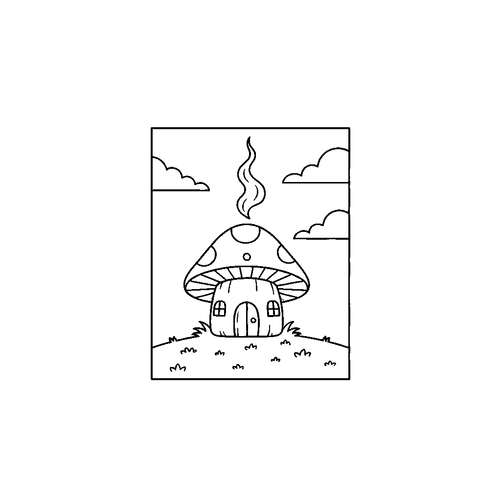 Zwerghütte im Dichten Wald