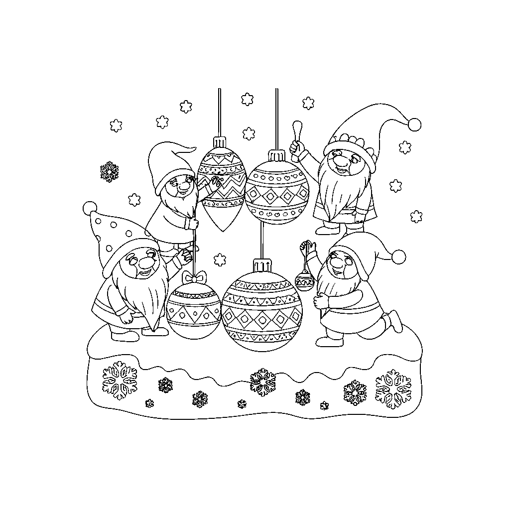 Nani Che Creano Decorazioni Natalizie