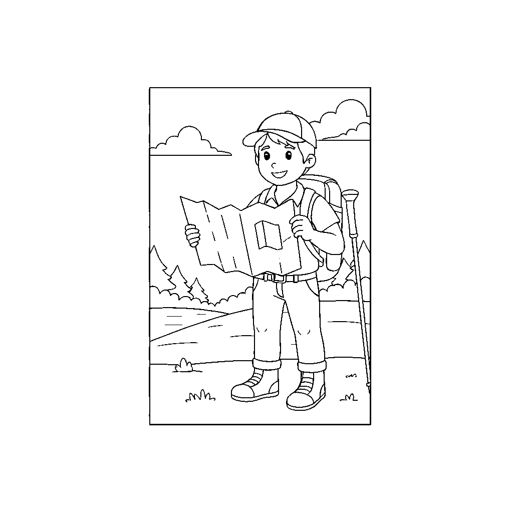 Hiking Guide Pointing the Way