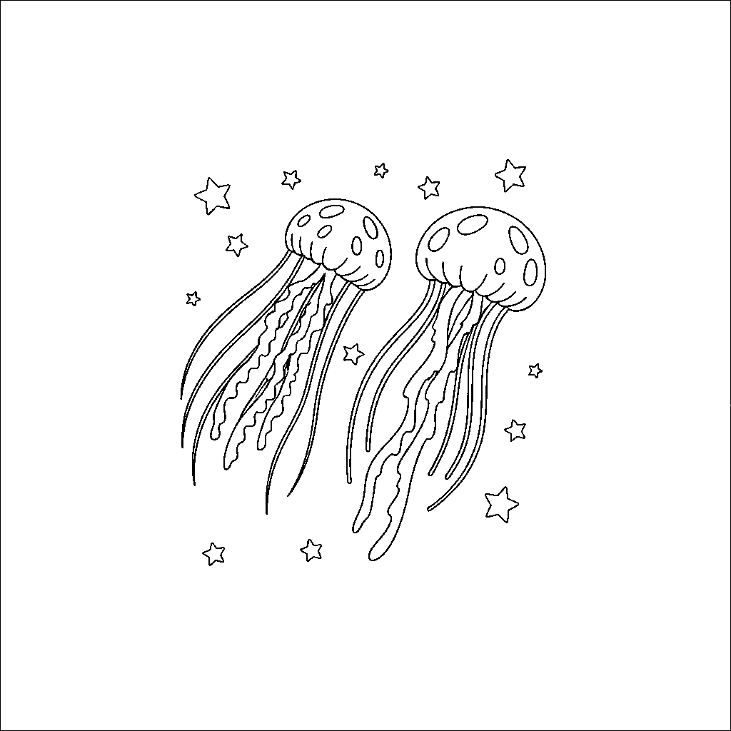 Interstellar Jellyfish Gracing the Stars