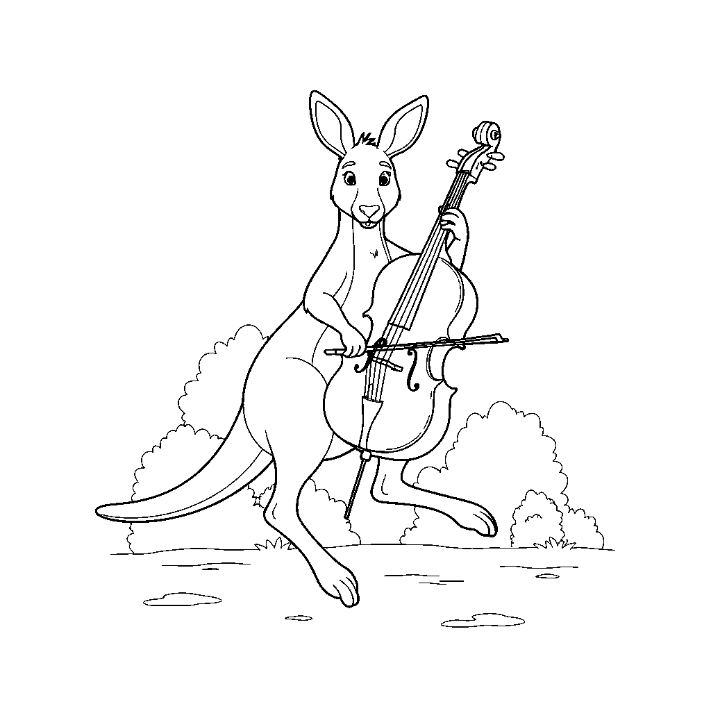 Klokan s violoncellou