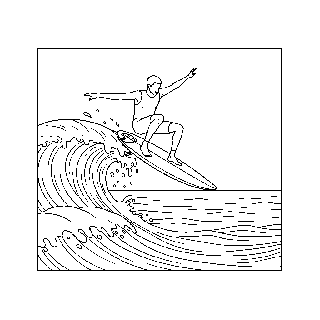 Kitesurfer auf den Ozeanwellen