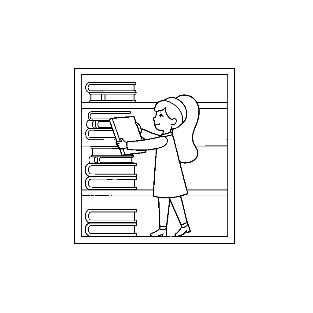 Librarian Shelving Big Books