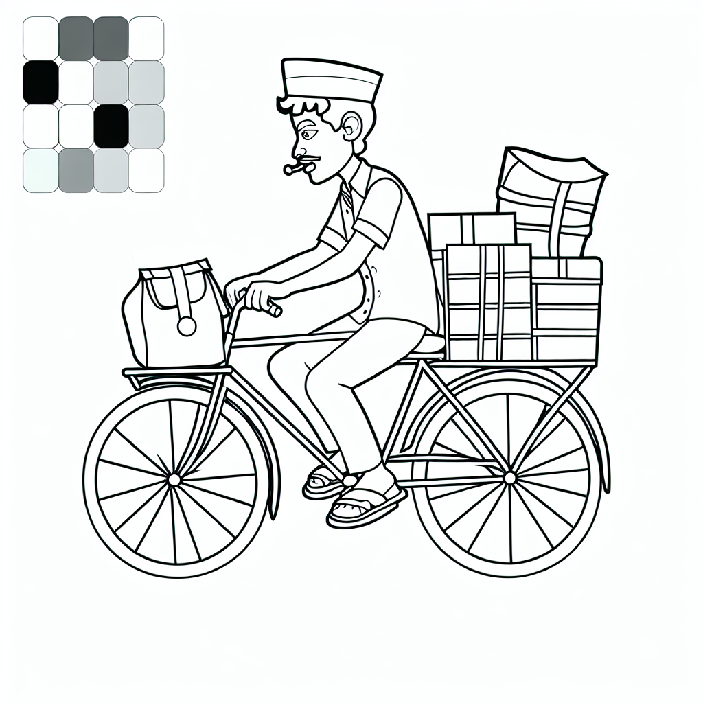 Mail Carrier with Package Stack