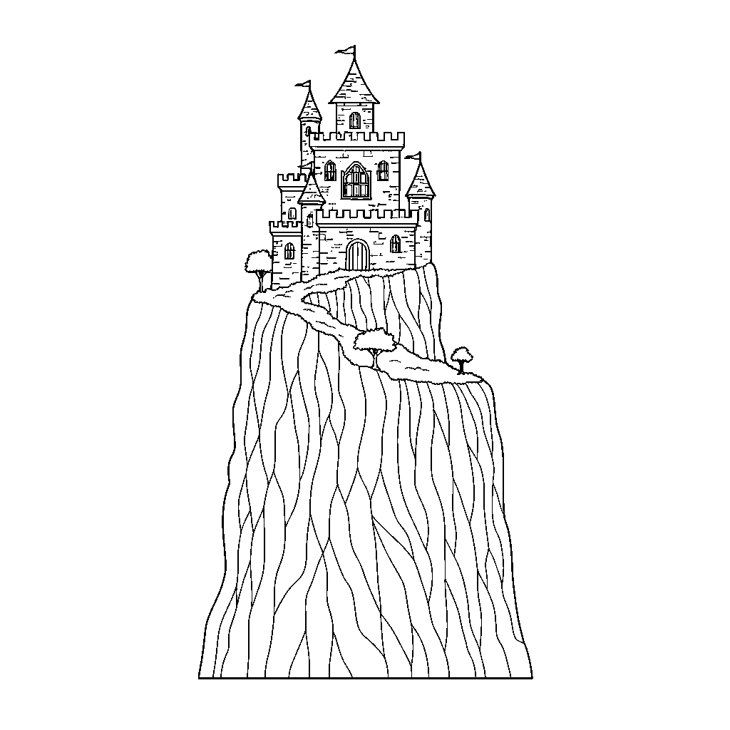 Tajemniczy Zamek na Skalistej Wyspie