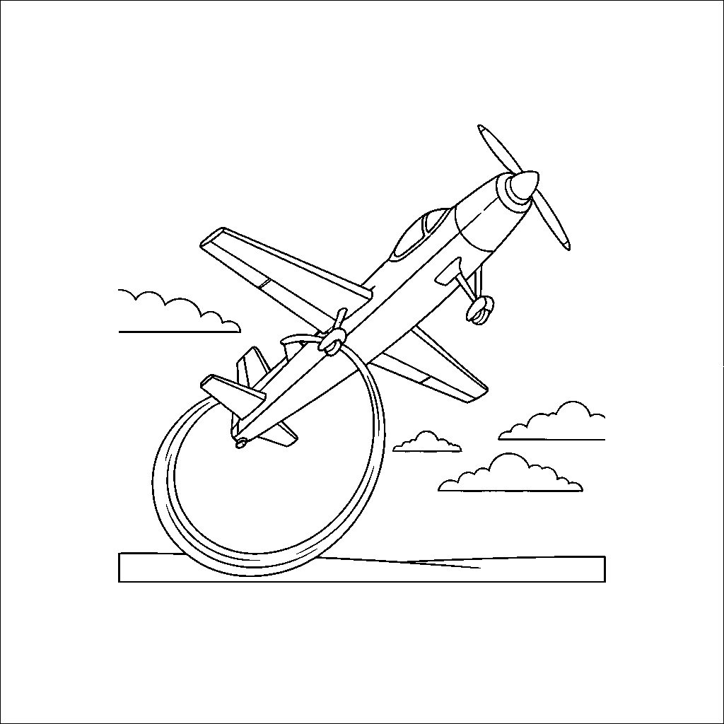 Mysterious Stunt Plane Overhead