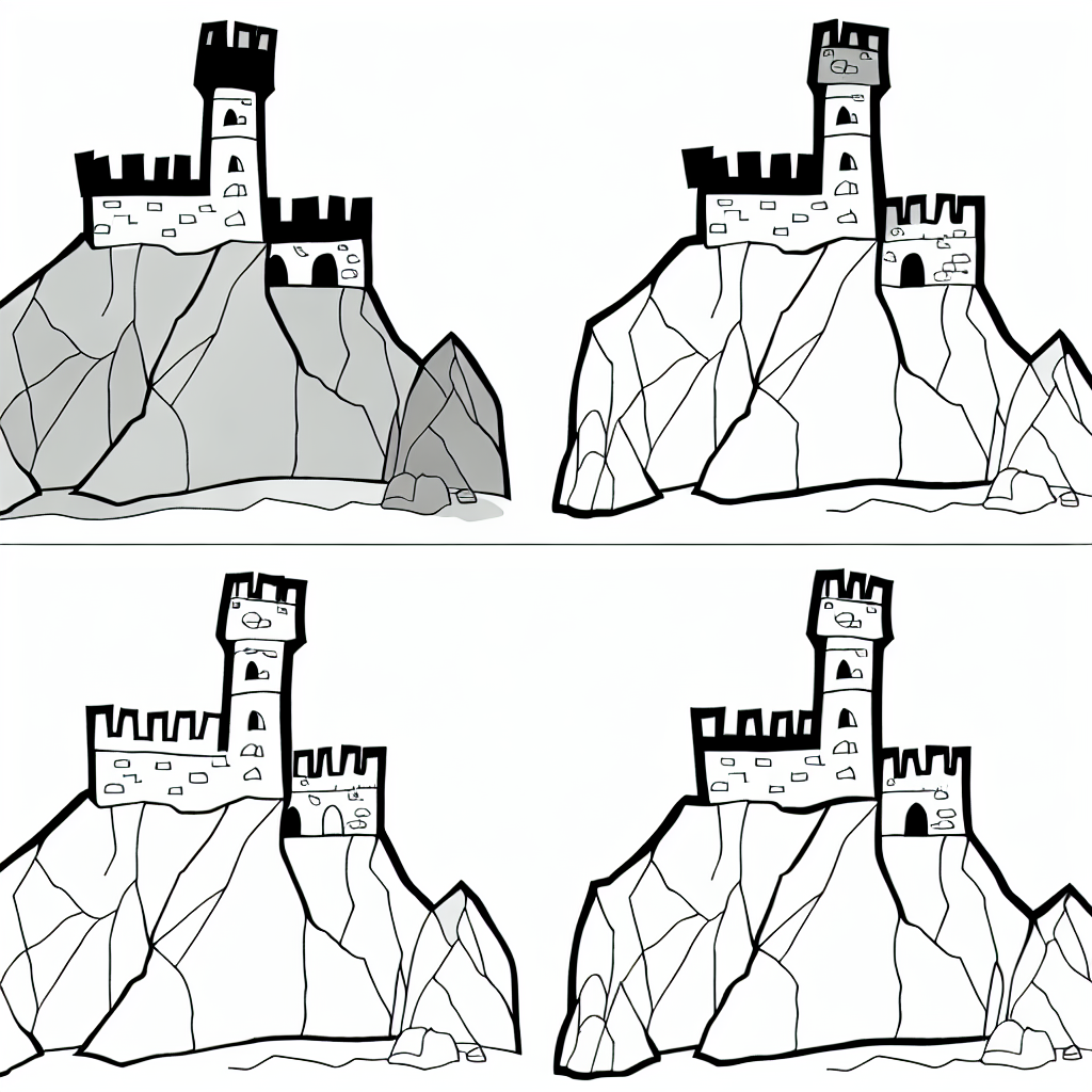 Mystical Castle with Twinkling Stars