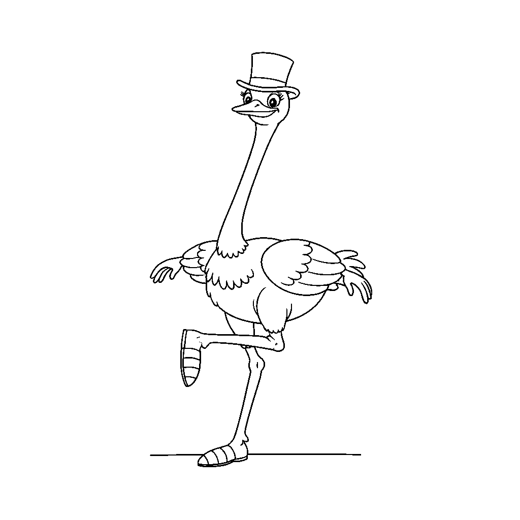 Ostrich Tap Dancing with Harmonicas