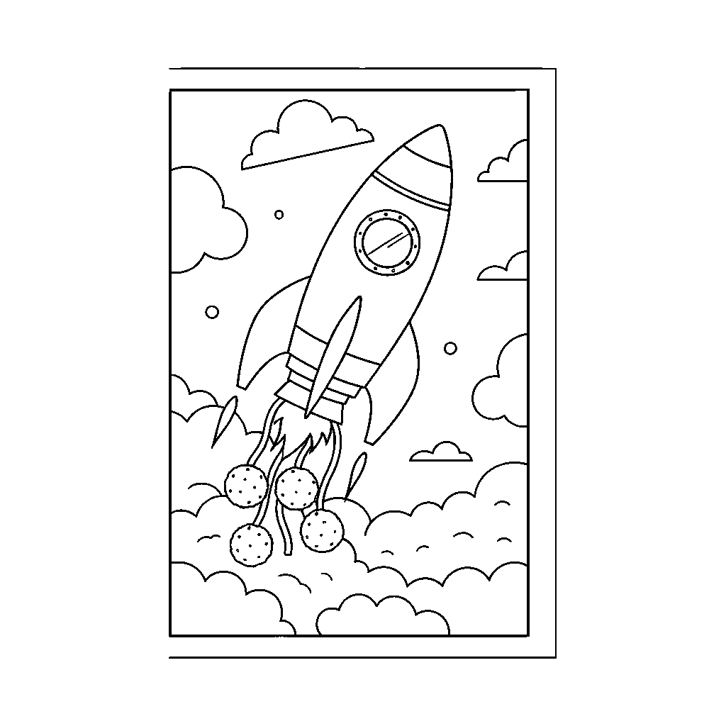 Pasta Rocket Launching into Space
