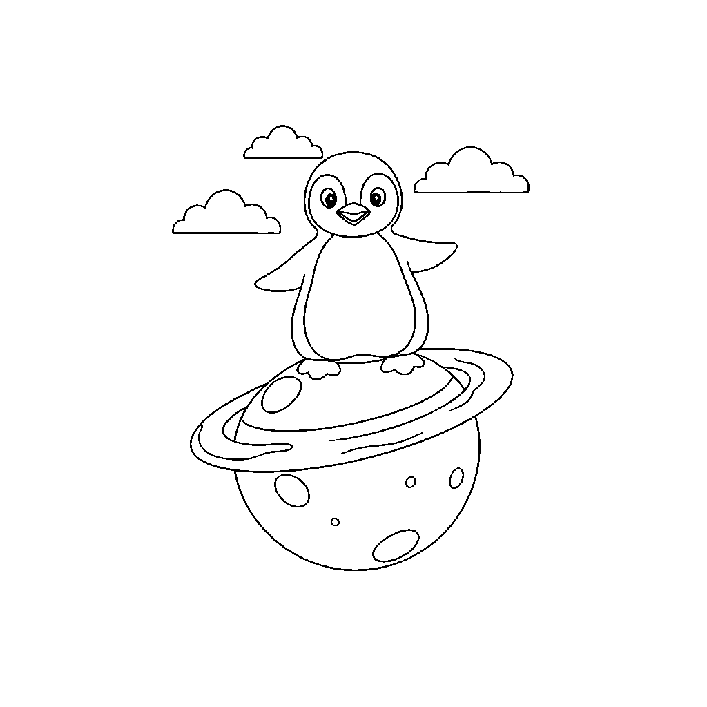 Planetary Penguin Paddling in Space