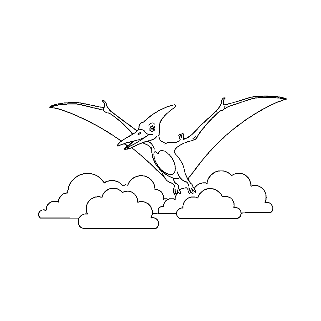 Pterodactyl Catching Wind Currents