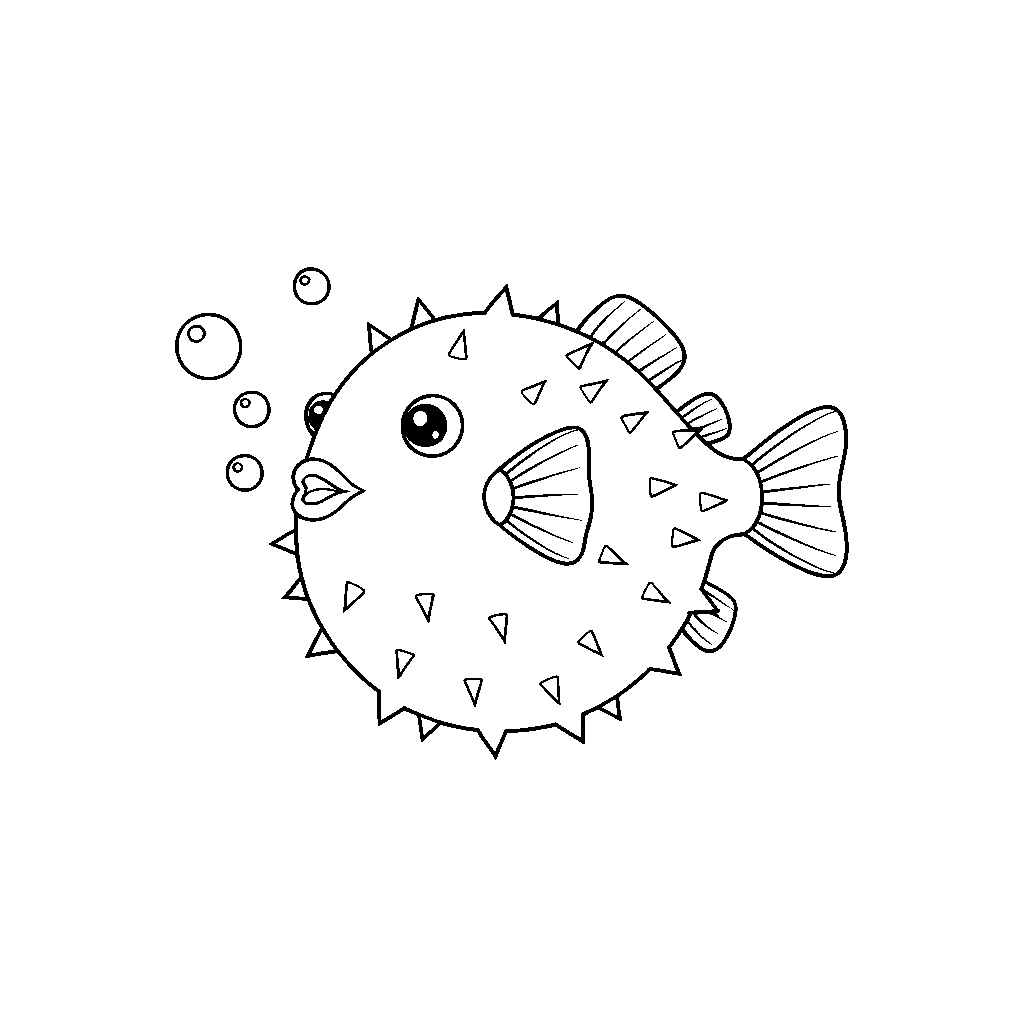 Pufferfish Popping Bubbles